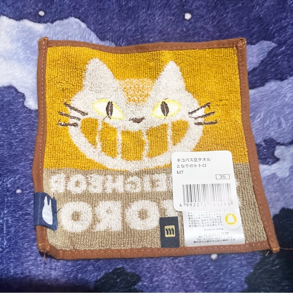 Catbus Mame Marushin Mini Towel ☆o-[･o･]-o尸★ - Picture 2 of 2